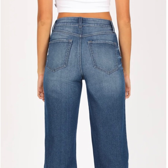 NWT Rewash Super High Rise Vintage Reunion Wide Leg Jeans - Picture 10 of 12